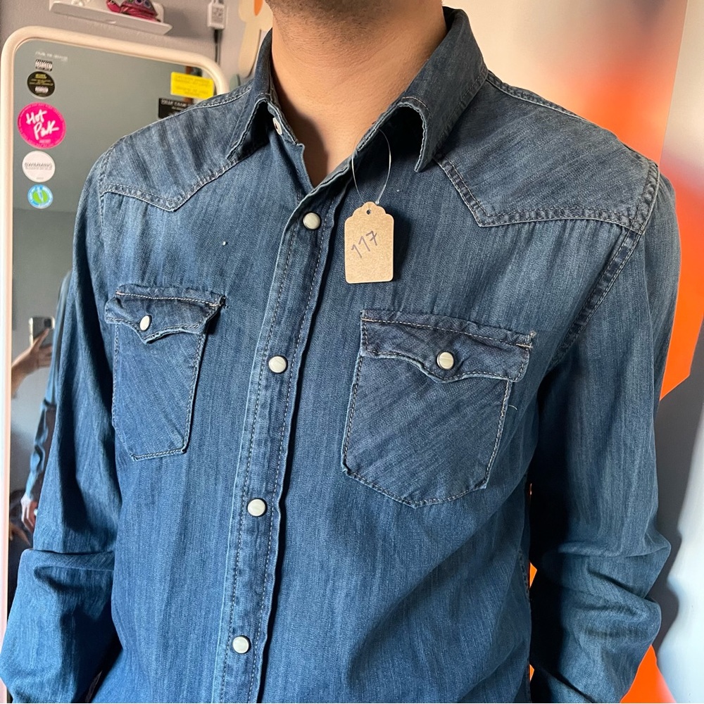 Blue Denim-like Shirt
